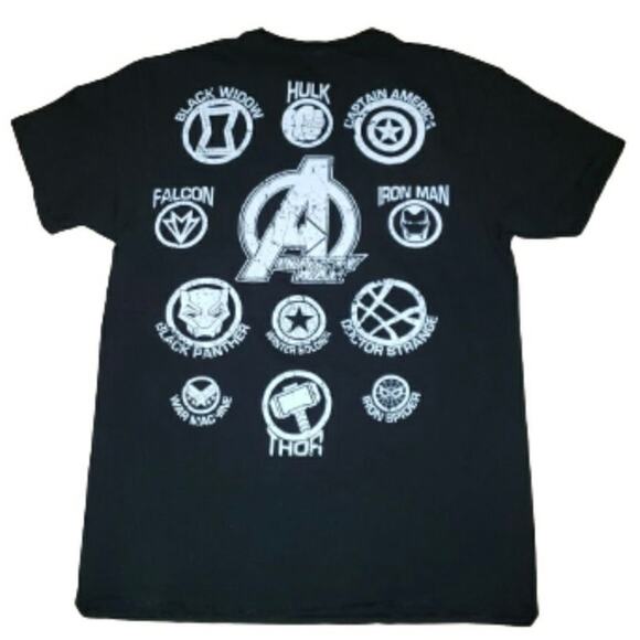 Marvel Avengers Infinity War Hero Icon Adult MD Graphic T-Shirt - Picture 1 of 4